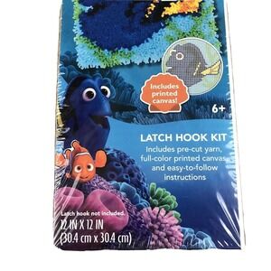 Finding Dory Latch Hook Kit  Disney Pixar Nemo Canvas & Yarn Included Sealed NEW